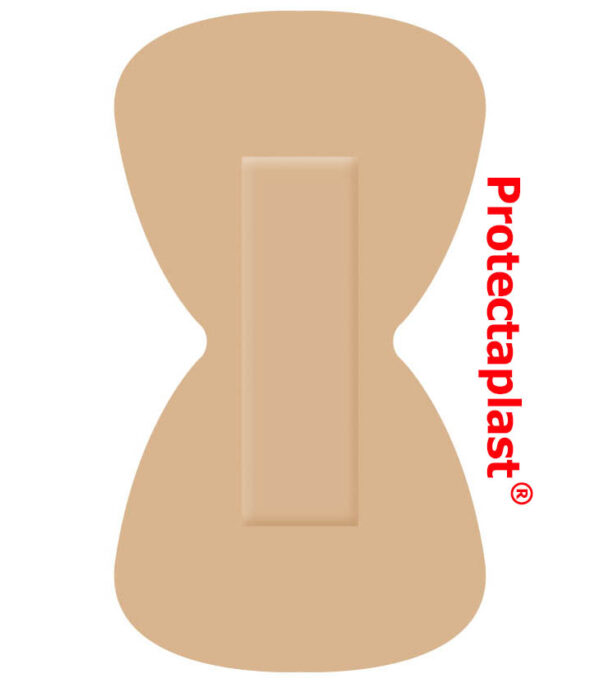 Protectaplast Universeel huidkleurige vlinderpleister 68 x 38 mm, 50 stuks
