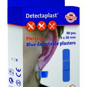 Detectaplast Elastic pleister, Piercing, 9 x 38 mm, 50 stuks