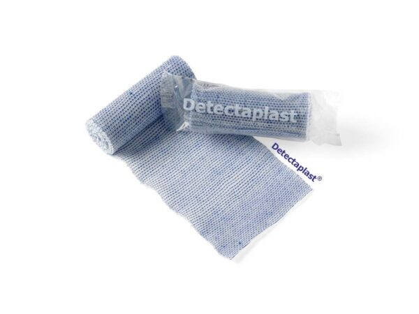 Detectaplast Blauw Elastisch windsel, 8 cm x 4 mtr,  10 rollen HACCP
