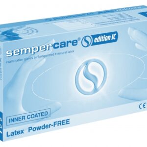 Semperit sempercare edition ic onderzoekshandschoen latex poedervrij 240mm, 100 stuks, maat M,