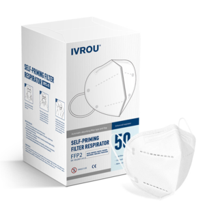 IVROU Mondmaskers FFP2, 50 stuks VERPLICHT IN DUITSLAND VANAF 25-1-2021