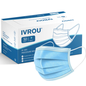IVROU  niet medisch mondmasker, 3 laags, IIR, 50 stuks